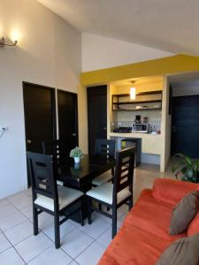 Kuchyň nebo kuchyňský kout v ubytování Hotel Quinta Luna Zacatlán