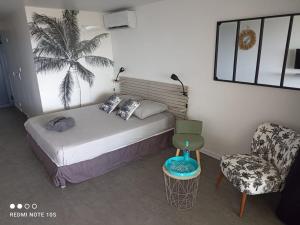 Voodi või voodid majutusasutuse Nouveau Domaine de Mabouya vue mer et proximité plage toas