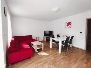 TV a/nebo společenská místnost v ubytování Apartmány Říčky