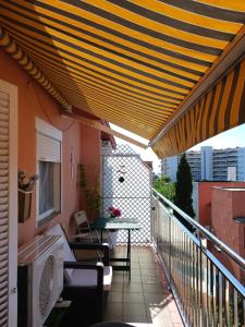 A balcony or terrace at NIUMAR Acogedor apartamento muy luminoso con terraza