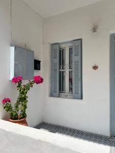 A television and/or entertainment centre at Cozy house with backyard at Iraklio Attikis
