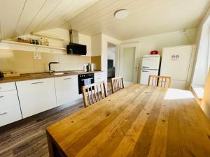 Kuchyň nebo kuchyňský kout v ubytování Monkey Flat 2 Zimmer Wohnung in Vohburg mit Büro + 17 fotografií