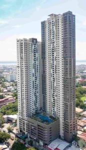 an aerial view of tall buildings in a city at Ghabian Property in Cebu City