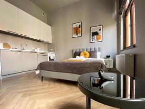 Kuchyňa alebo kuchynka v ubytovaní Apartament_poznań CH10