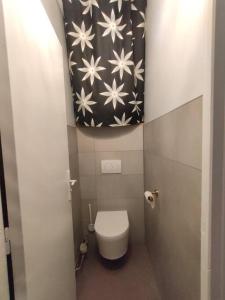 ein kleines Bad mit WC in einem Zimmer in der Unterkunft «l’Orient Express» joli 2 pièces fonctionnel in Nizza