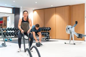 Fitness centrum a/nebo fitness zařízení v ubytování Das Hohe Salve Sportresort, 4 Sterne Superior