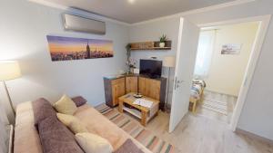 A television and/or entertainment centre at Silver Zsóry Apartman