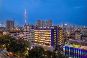 Almennt útsýni yfir borgina Guangzhou eða útsýni yfir borgina eins og það er á hótelinu