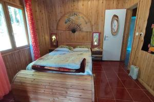 Posteľ alebo postele v izbe v ubytovaní Ma cabane à Cilaos