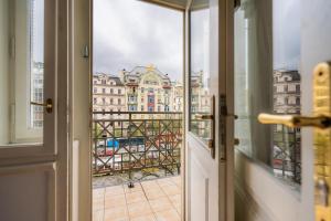 Balkón alebo terasa v ubytovaní EA ApartHotel Melantrich