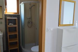 Koupelna v ubytování Villa Gloria