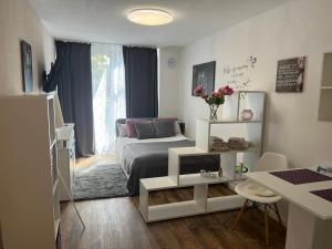 Χώρος καθιστικού στο Business Appartement in Mainz Bretzenheim