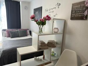 Χώρος καθιστικού στο Business Appartement in Mainz Bretzenheim