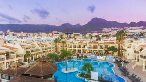 an aerial view of the resort with mountains in the background at Royal Sunset Beach Club in Adeje