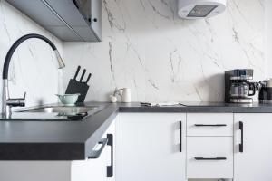 Kuchyňa alebo kuchynka v ubytovaní Krupówki i Styl, Krupówki Inn i Studio Miła w Centrum przy Krupówkach APARTZAKOP