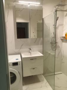 Ванная комната в Nice room on Krzewna 8