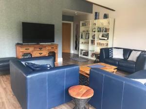 Televisyen dan/atau pusat hiburan di The Riverside Apartment on Cheddar Bridge Apartments