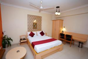 Postel nebo postele na pokoji v ubytování New Hotel Europa Inn