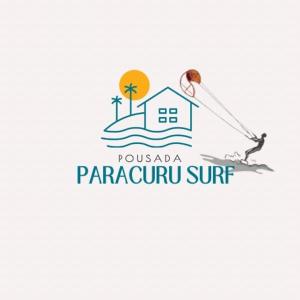 a logo for a paraguana surfing resort at Pousada Paracuru Surf in Paracuru