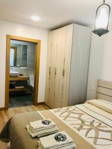 Postel nebo postele na pokoji v ubytování Apartamentos Zabalarena Artzaia