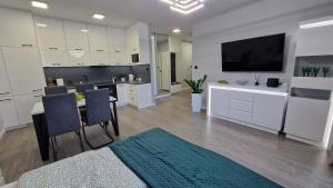 Η κουζίνα ή μικρή κουζίνα στο Apartament Gimnazjalna Prestige