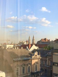 A general view of Szeged or a view of the city taken from Az apartmant