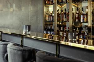 Ο χώρος του lounge ή του μπαρ στο Bauergården