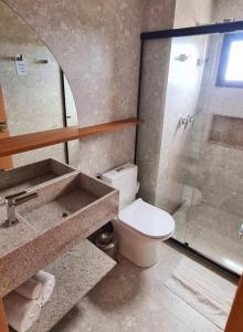Koupelna v ubytování QUARTO NO SALINAS PREMIUN