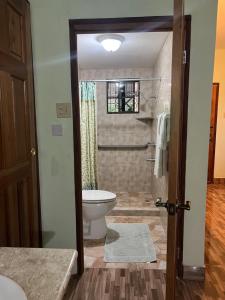 Salle de bains dans l'établissement Castlevue B&B