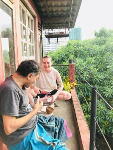 Balkón nebo terasa v ubytování Coca Cola Hostel Malabe