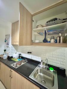 Dapur atau dapur kecil di Santiorini at Shore Residences