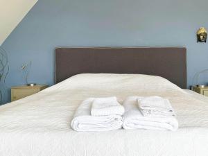 Ένα ή περισσότερα κρεβάτια σε δωμάτιο στο Holiday home HÖGANÄS