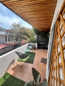 Μπαλκόνι ή βεράντα στο Ocean Lovers Hostel & Apartments