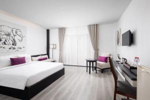 TV a/nebo společenská místnost v ubytování Apsor Palace Hotel