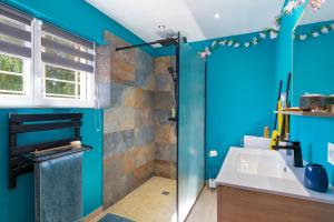 Koupelna v ubytování Mb Room - Appartement jacuzzi 4 étoiles Merveille