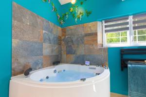 Koupelna v ubytování Mb Room - Appartement jacuzzi 4 étoiles Merveille