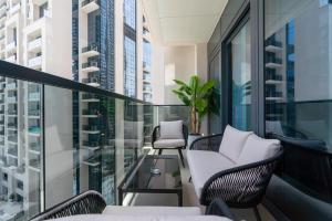 Posezení v ubytování Premium unit Dubai Opera - Full Burj Khalifa View