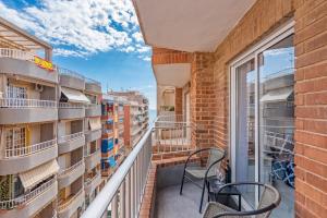 Balkon lub taras w obiekcie Apartamento Baltico, 50m to Los Locos Beach