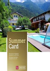 a brochure for a summer garden at a resort at Haus Monika in Oetz