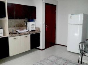 Køkken eller tekøkken på Flat Tambaú frente mar