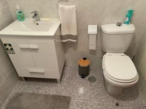 Koupelna v ubytování O Nosso Recanto