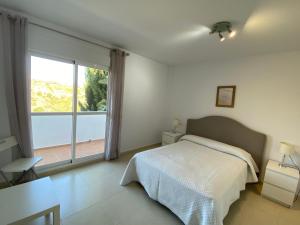 Posteľ alebo postele v izbe v ubytovaní Sea Flower Miraflores Golf and Beach Parking included + 37 fotografií