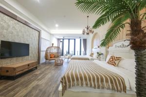 Μια τηλεόραση ή/και κέντρο ψυχαγωγίας στο 玉蘭函館民宿Yulan Hokodate