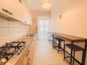 A kitchen or kitchenette at Brain Apartment Pagani
