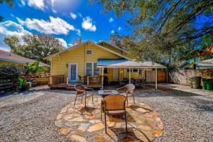 Bygningen som feriehuset ligger i