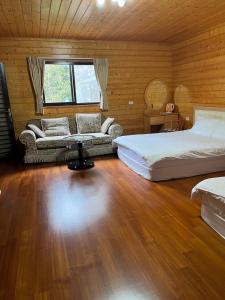 Letto o letti in una camera di Yun Hsiang Zhan Chalet