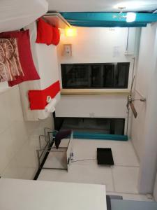 Kuchyň nebo kuchyňský kout v ubytování Residence Les Bambous B&B