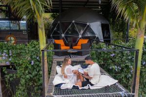 Ospiti di Glamping Montecarlo Domo Geodesico y Sauna Finlandés Guatapé