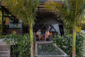 Giardino di Glamping Montecarlo Domo Geodesico y Sauna Finlandés Guatapé