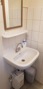 Koupelna v ubytování Ferienwohnung an der Kurpromrnade